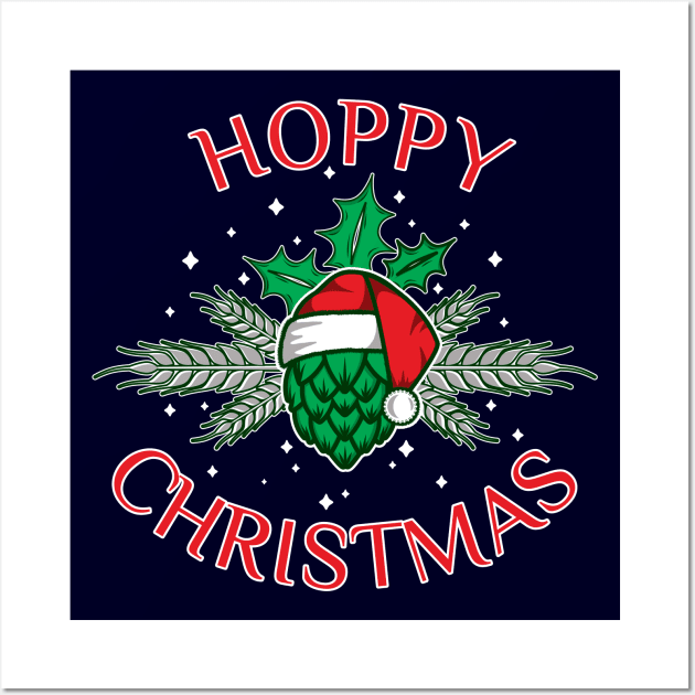Happy Christmas Beer Lovers Wall Art by dkdesigns27